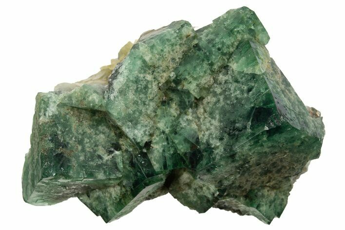 Fluorescent Green Fluorite Cluster - Diana Maria Mine, England #319140